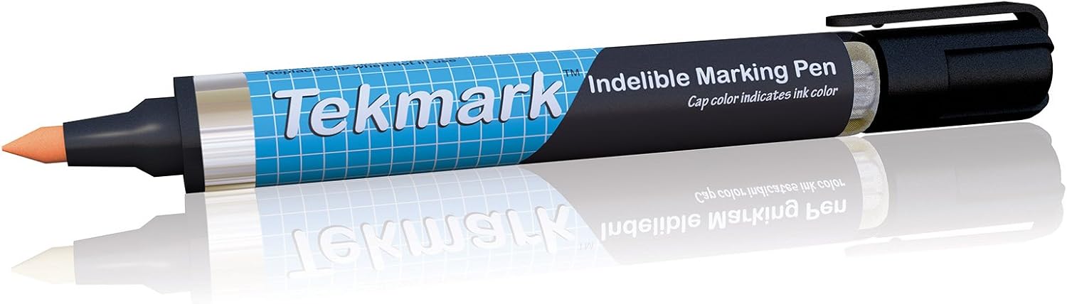 U-Mark Tekmark Indelible Marking Pen 12 Pack (Black)