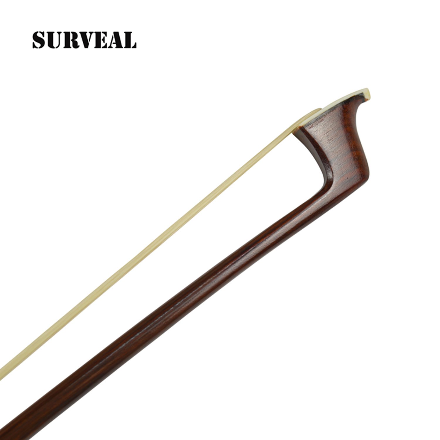Archetto professionale per violino, con pelle di serpente e legno di pernambuco intarsiato, suono caldo 1/4