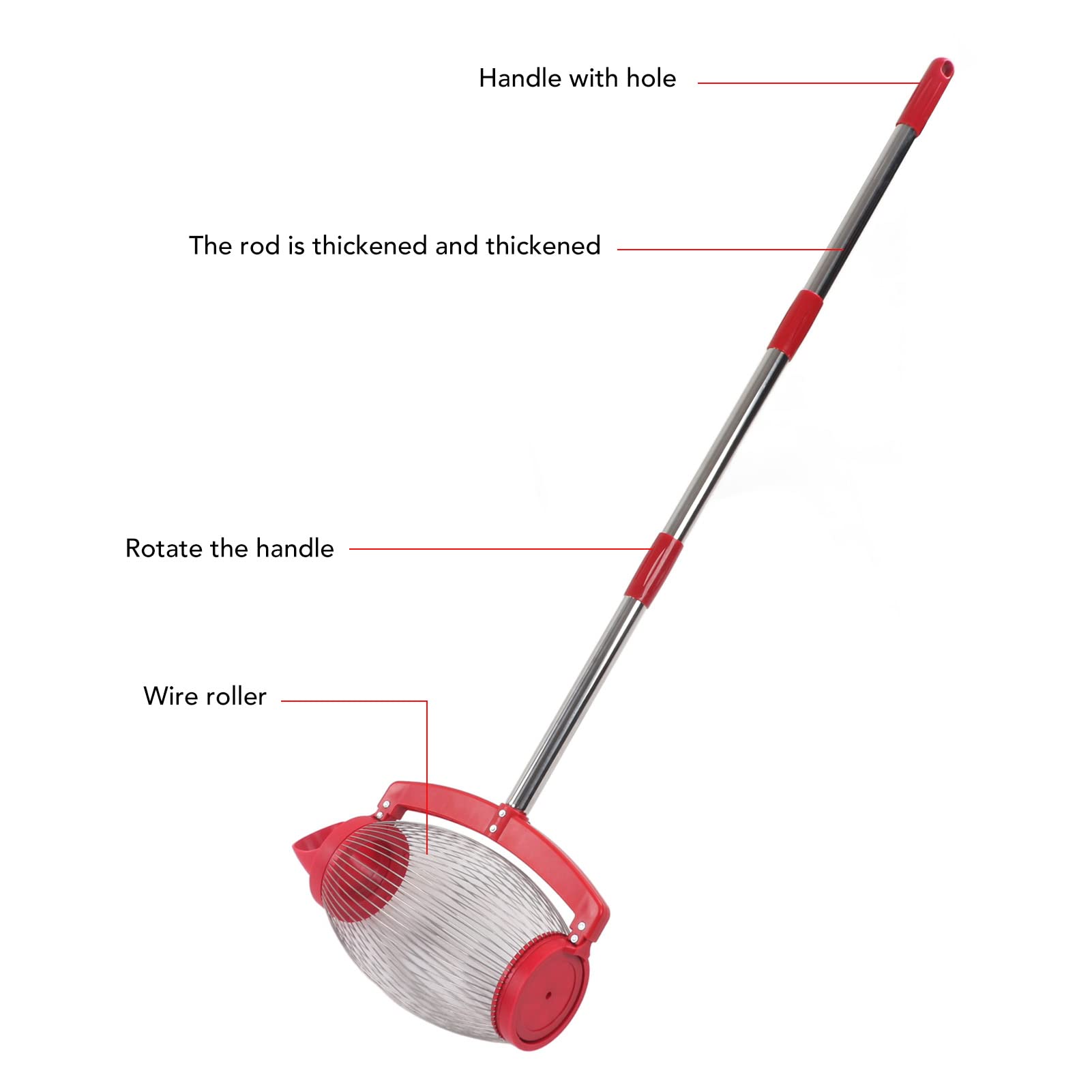 Tools voor het Verzamelen van Noten - Lange Handvat Pecan Harvester Tools voor het Verzamelen van Noten - Lange Handvat Pecan Harvester
