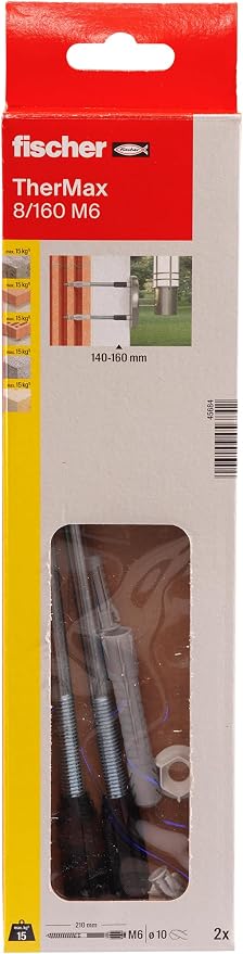 fischer | thermax 8/160 M6 2B. Fijación en fachadas o paredes con…