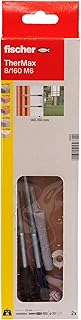 fischer Abstandsmontagesystem TherMax 8 / 160 M6 (2) für Dämmstoffe, Dämmstoffdübel zur Befestigung leichter Lasten in Wärmedämmverbundsystemen, mit Anti-Kälte-Konus