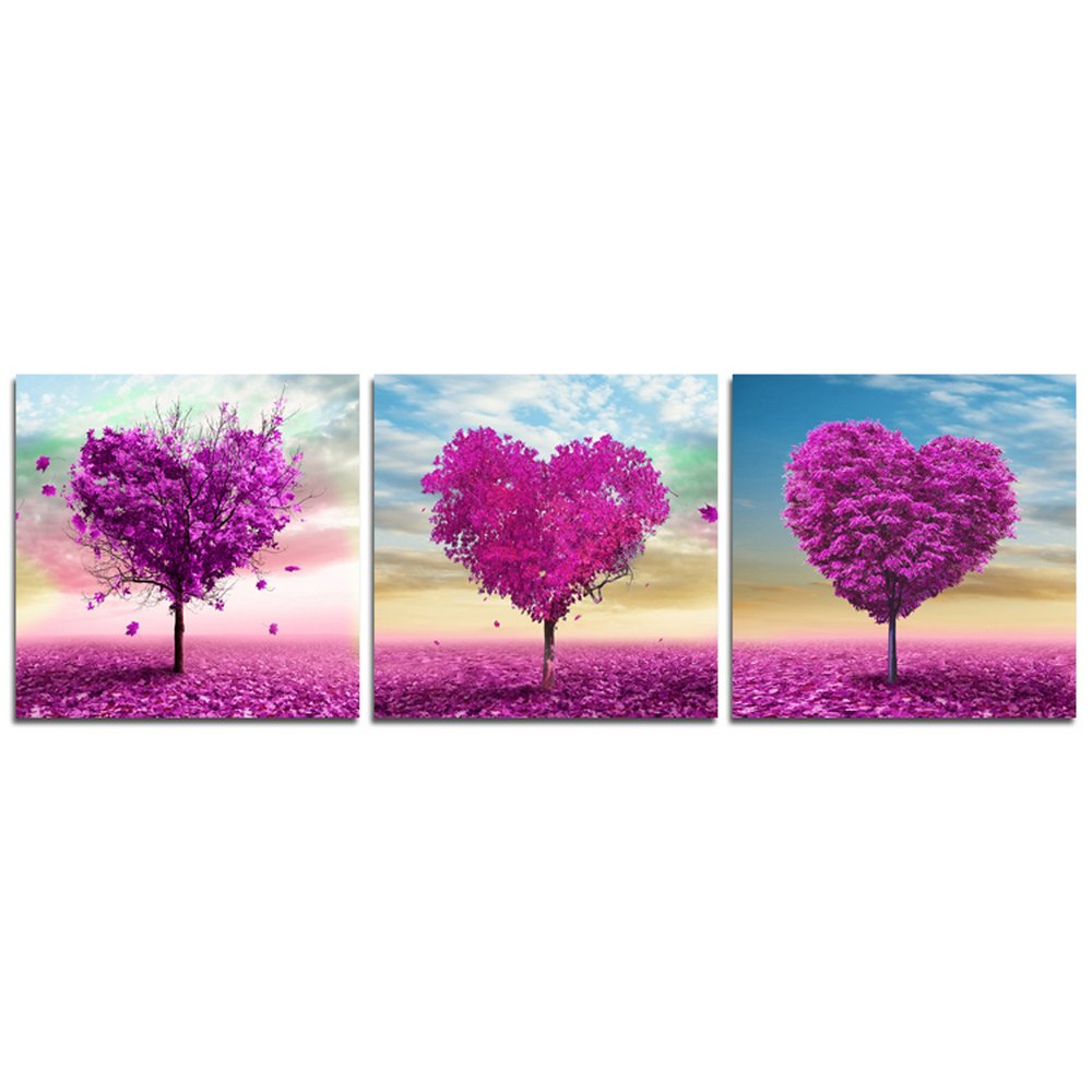 Amazon.co.jp: CrmaOArt - 3パネル抽象的なパッチワーク絵画壁