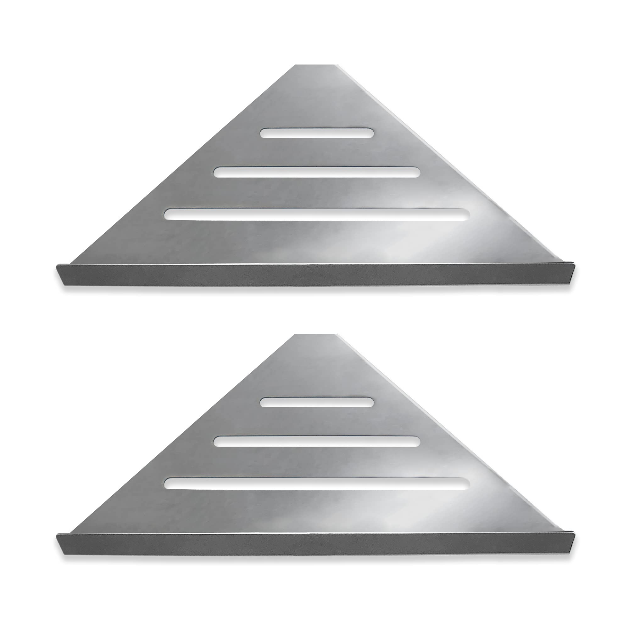 Corner Shower Caddy Organizer for Bathroom - 2 Pack Stainless Steel Modern High End Corner Design - Wall