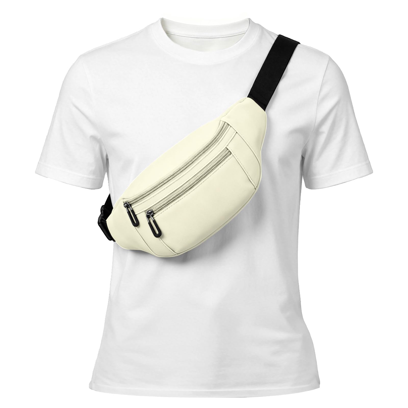 Rosoz Fanny Pack for Men Women, Lightweight Belt Bag, Crossbody Waist Bag