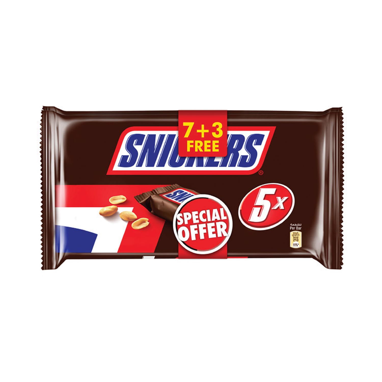 Snickers Choco, 45 g, 7+3