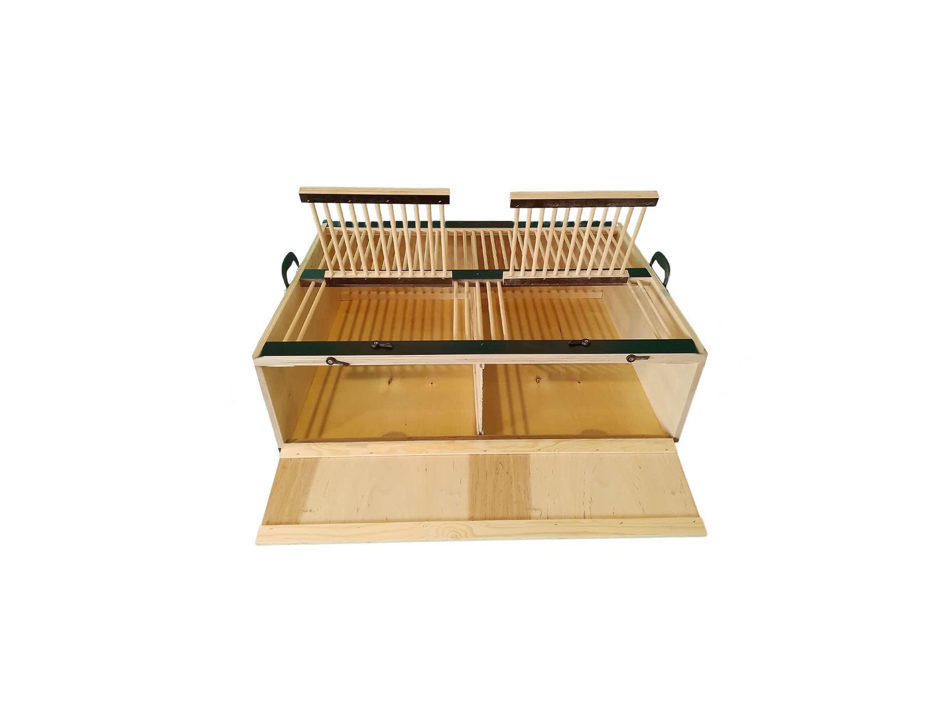 AGROHIT Transportkorb Transportkiste für Tauben mit zwei Abteile 80x40cm/80x60cm (80/60cm)