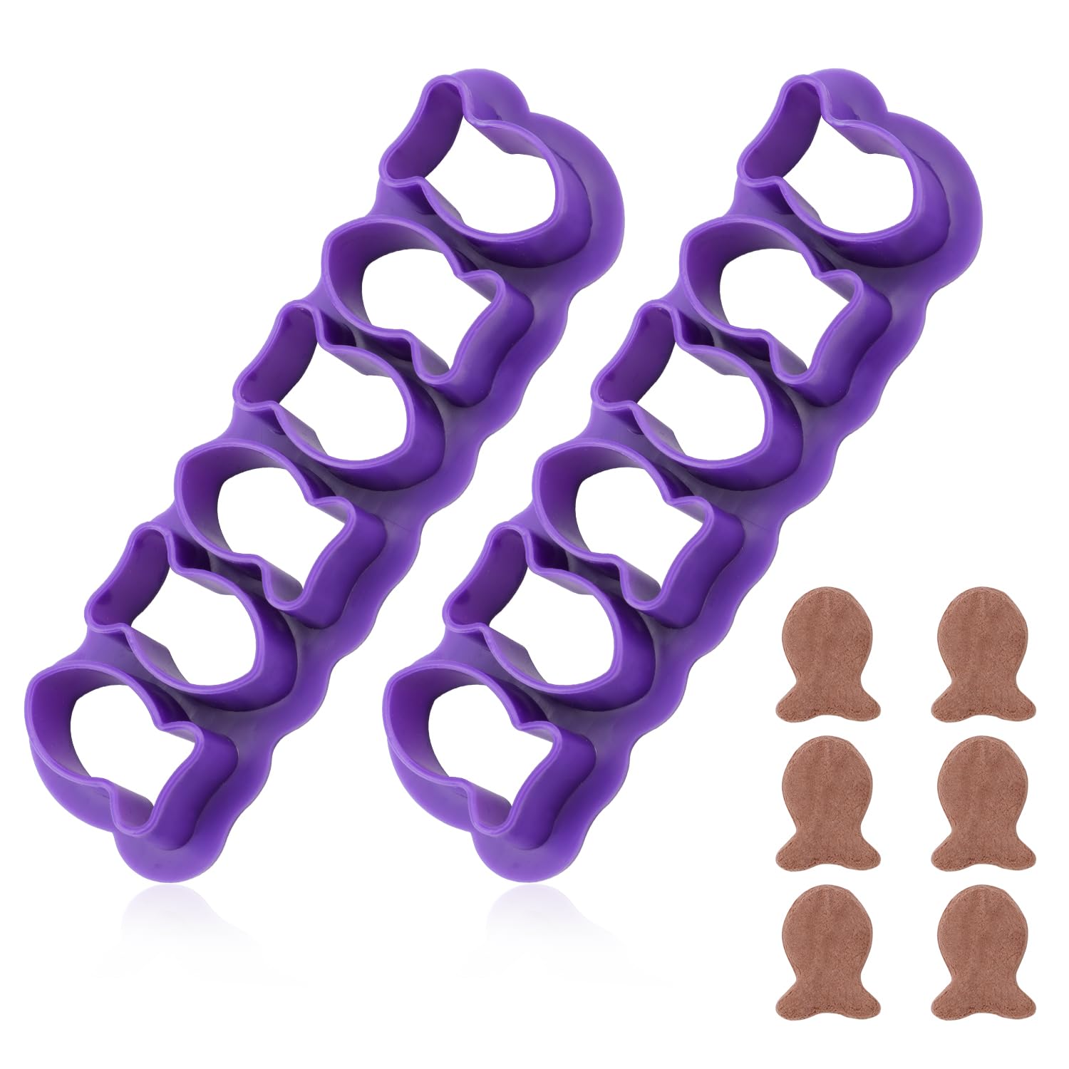 2pcs Goldfish Cracker Cutter, Plastic Mini Fish Cookie Cutter Cutter Cute Cracker Cutters Goldfish Shaped Biscuit Baking for Sugar Chocolate Creative Cookie Making (Purple, 6 Fishes)