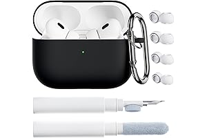 Ornato Airpods Pro Case with Cleaning Kit and Keychain