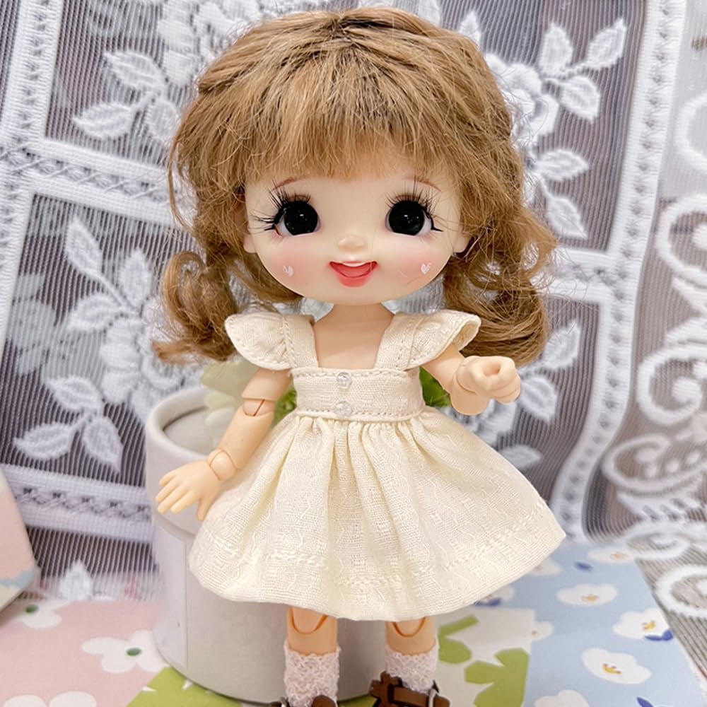 Amazon.com: niannyyhouse OB11 1/12 BJD Doll Clothes Dress Bunny 