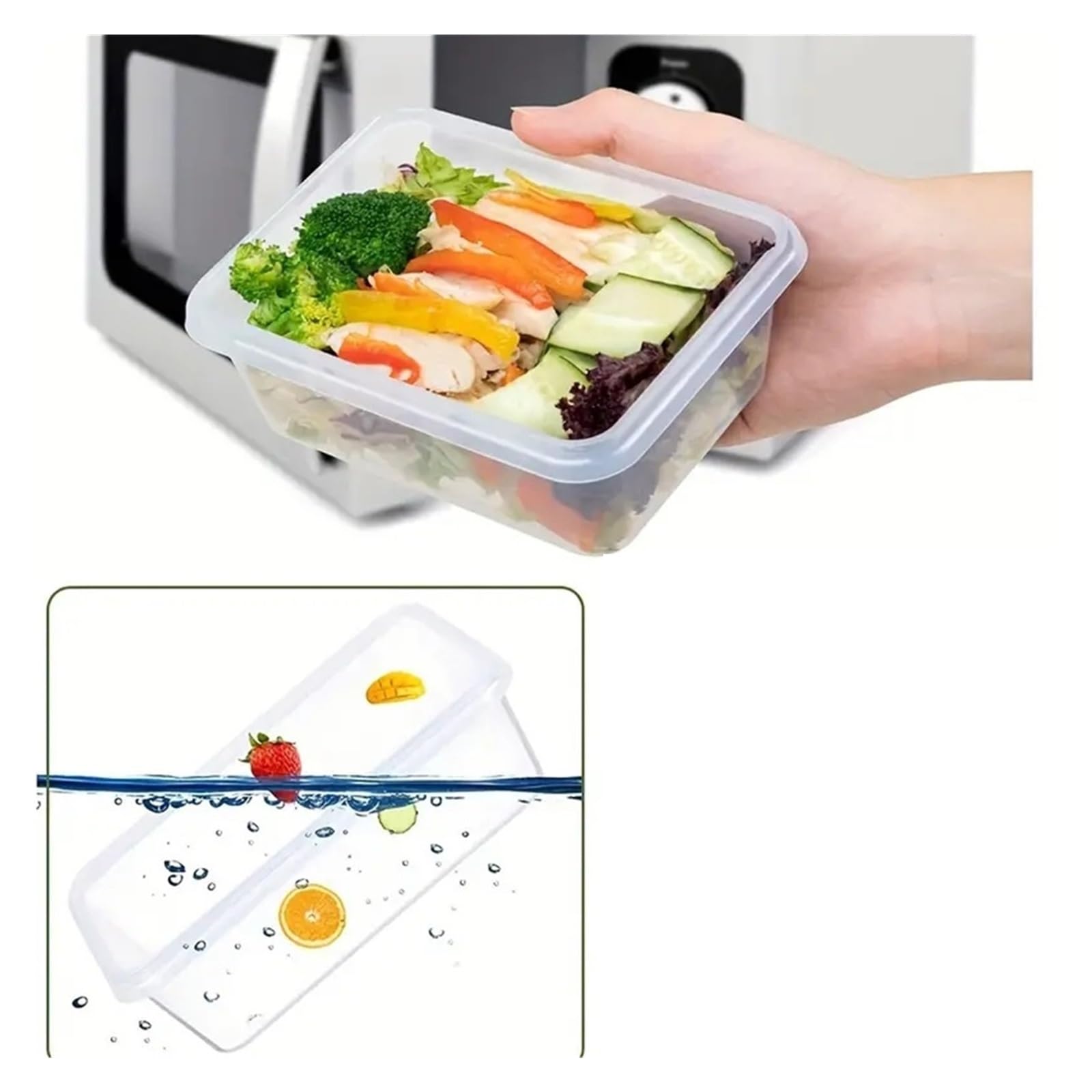 12pcs Kunststoff Aufbewahrungsboxen fur Zucker, Getreide und Mittagessen | Lebensmittelbehalter fur Zucker, Getreide, Snacks und vorbereitete Mahlzeiten