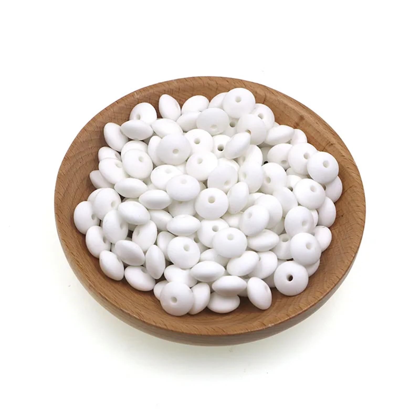 Silikonowe koraliki dystansowe, 1000 szt., silikonowe koraliki z soczewicy, 12 mm, luźny element dystansowy, bez BPA, klasa spożywcza, DIY, zawieszki, biżuteria, akcesoria, naszyjnik, bransoletka