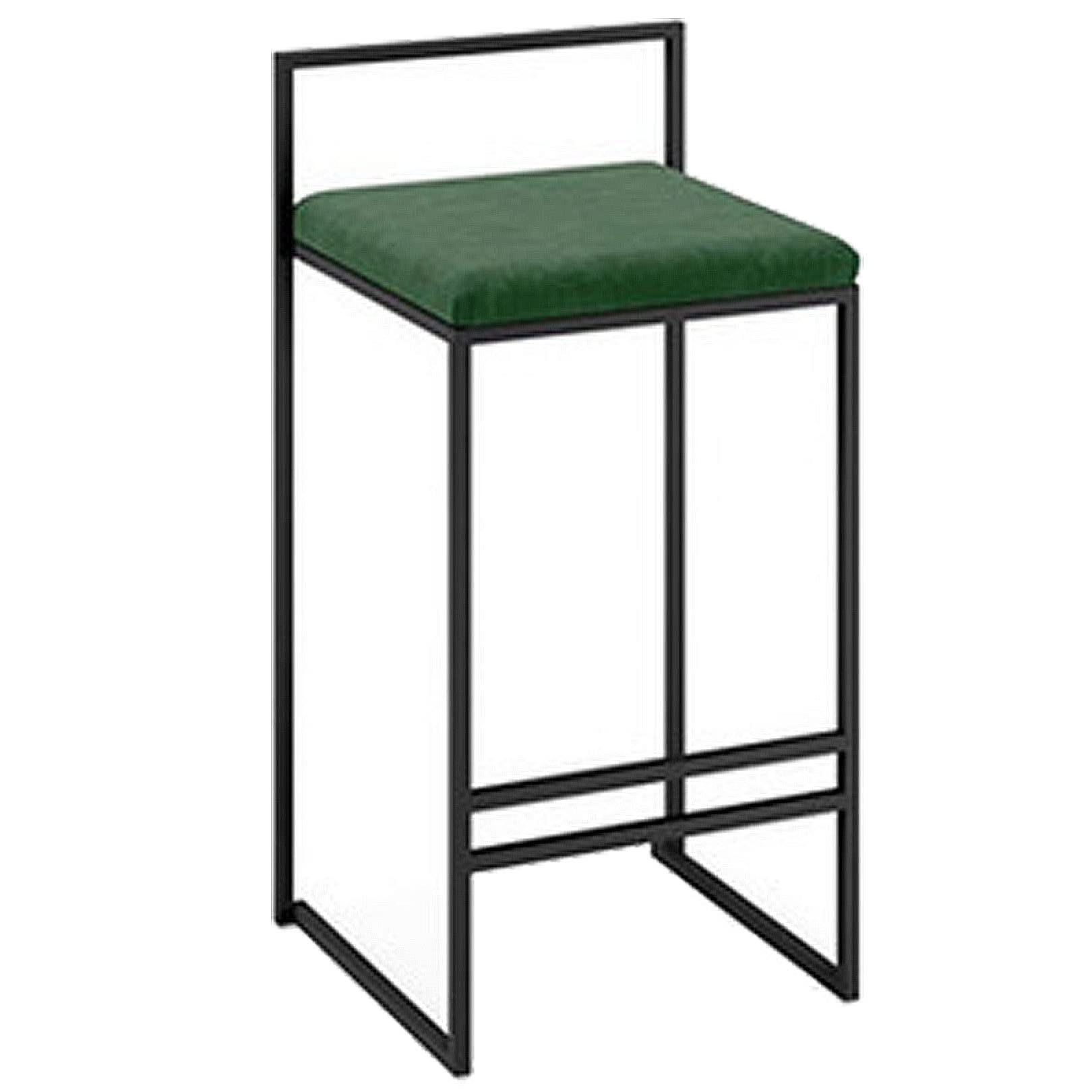 AYCDL Modern Velvet Barstools with Metal Footrest for Kitchen Island Counter Height Stool High Chair for Bar Counter 300lbs Capacity,Green1ps-65cm/25.6in