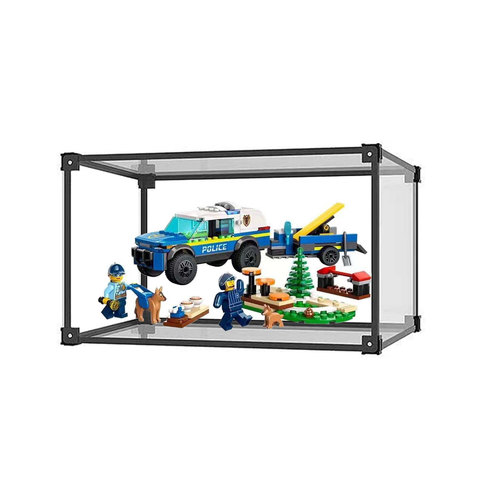 Vitrina de acrílico, Vitrina apilada Transparente, Vitrina de coleccionista a Prueba de Polvo, Puerta autoensamblada, Modelo de muñeca de Juguete, colección de muñecas de automóviles (30x30x20cm)