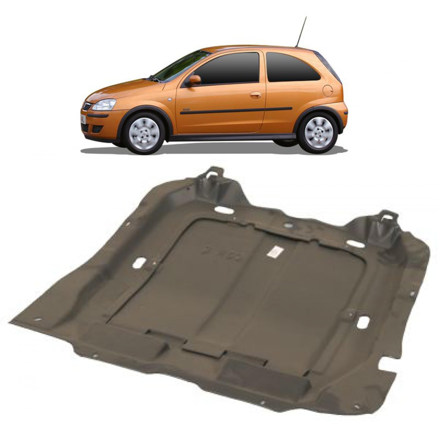 DM Autoteile 273400 Motor Unterfahrschutz kompatibel für Corsa C/Meriva A ab 09/2000-12/2012