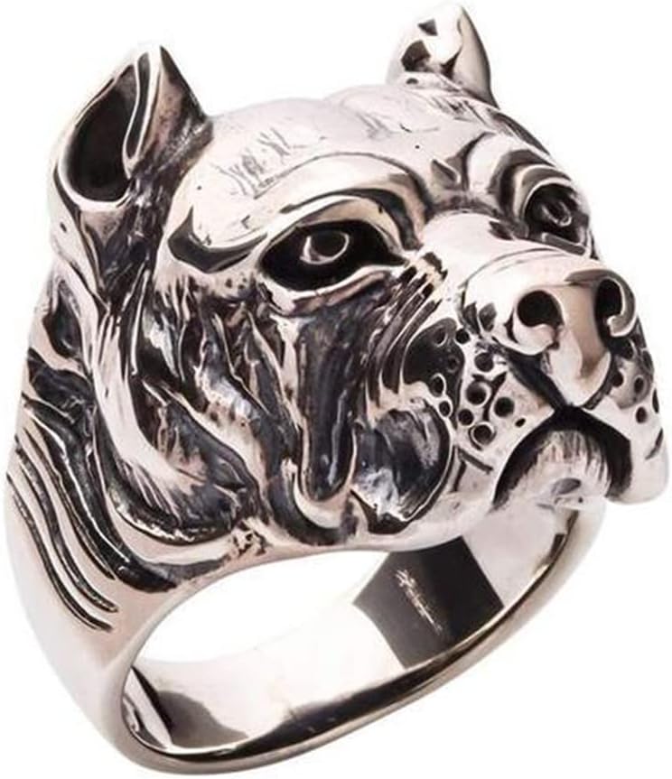 Shar Pei Ring,uvvy Vintage Knuckle Rings Stackable Silver Joint Nail Ring Shar Pei Dog Rings Joint Finger Ring for Women and Girls Gift