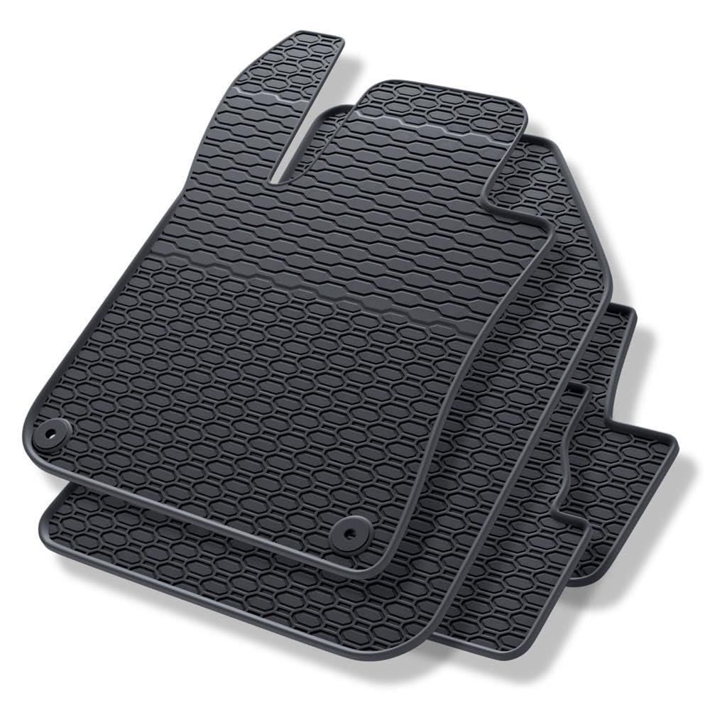 Mossa Alfombrillas Goma aptas para Peugeot 308 II (2013-2021) 4 uds. Negro | Hatchback