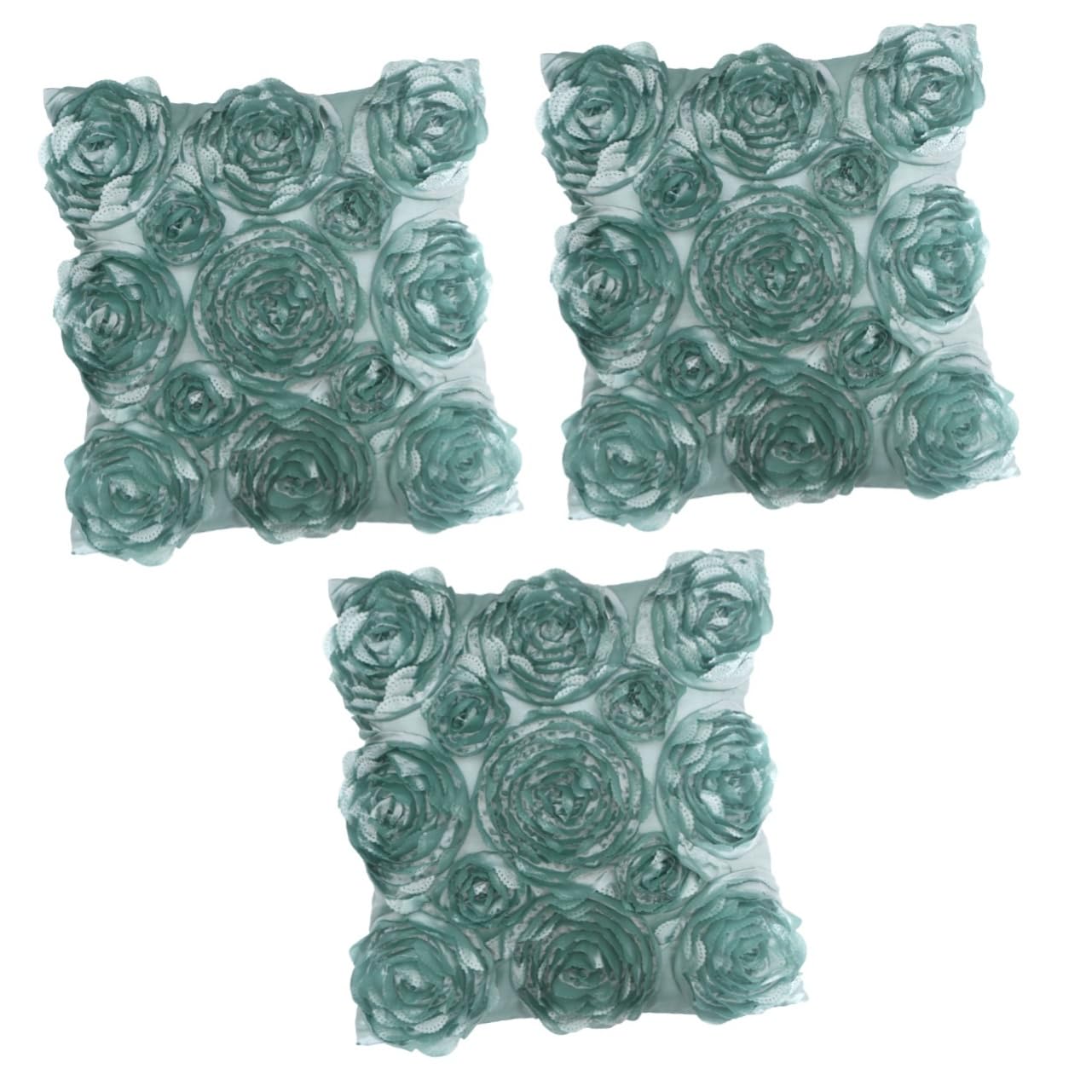 Housse de coussin fleurs roses Zerodeko avec fermeture eclair invisible et finitions de qualite