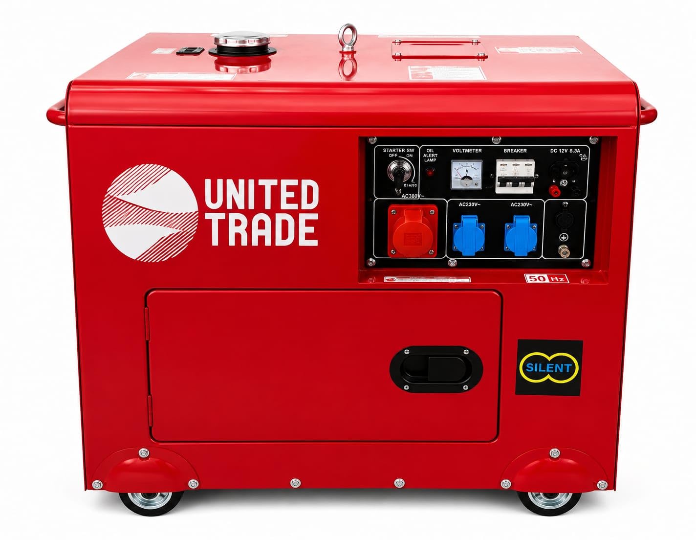 UNITED TRADE Generador de explosión/Grupo electrógeno/generador de corriente diesel silencioso de 6 kW
