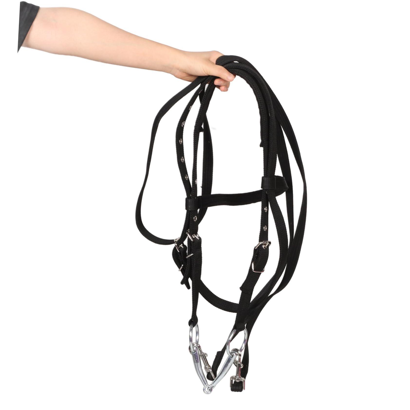 Cabezada De Nylon para Caballos Diseño Cómodo Mordida para Entrenamiento y Montura Talla Altura