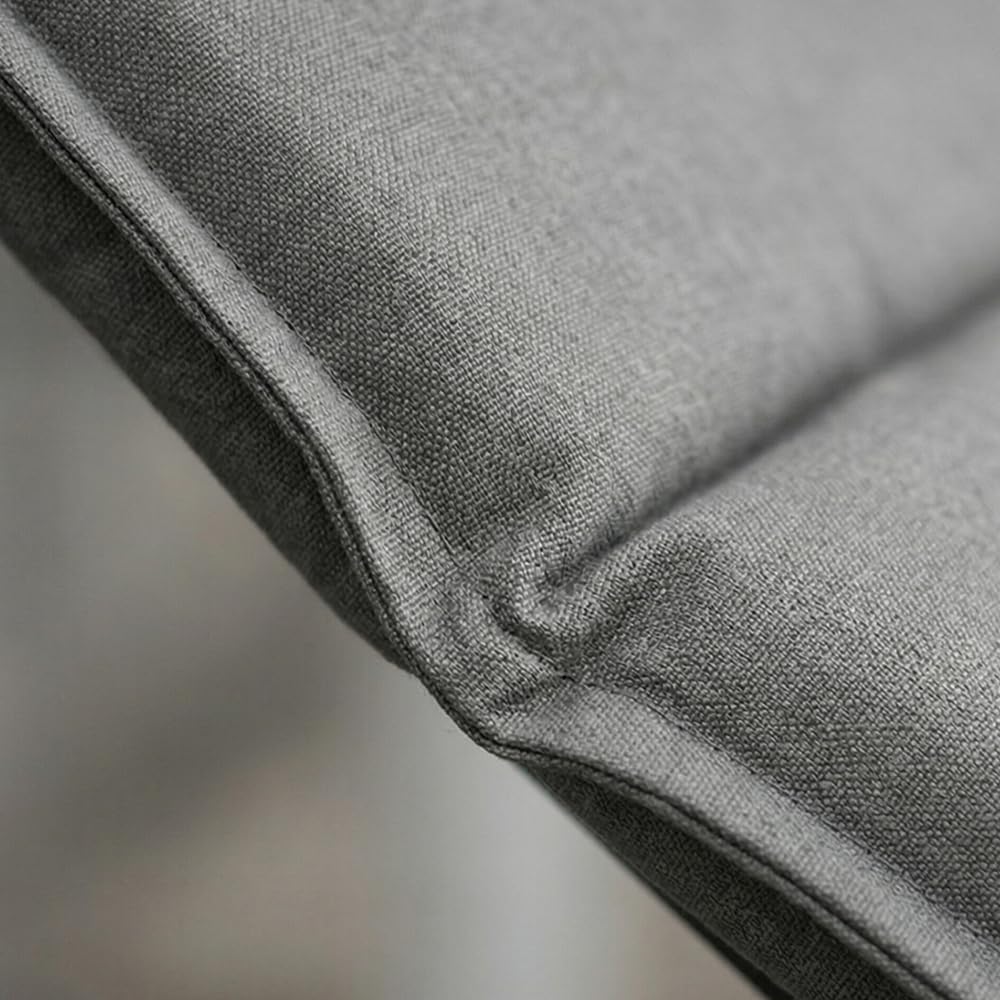 Cuscino Imbottito per Lettino Prendisole Sedie Sdraio 160x47x4cm Made in Italy in Poli-Cotone Materassino Trapuntato con Fascia Elastica per Giardino Piscina mare spiaggia (panna)