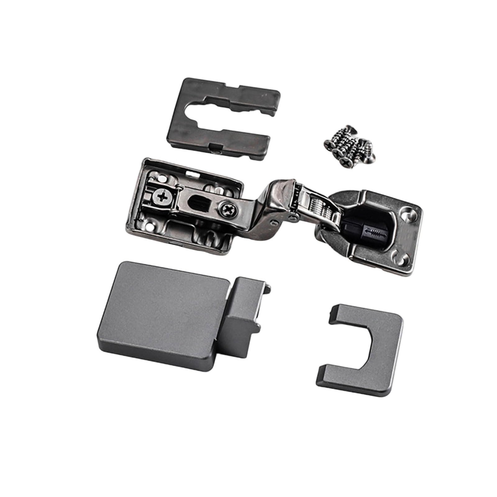 Nvoqilin Da Wan 2 Space Saving Adjustable Cabinet Hinge With Hydraulic Damping, Soft Closing Wardrobe Door Hardware Installation Hydraulic Damper Buffer