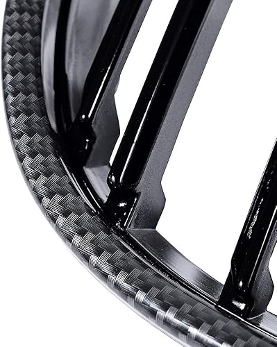Miniatura 3 de Rejilla de riñón de fibra de carbono de doble listón, color negro brillante, repuesto para BMW E90 E91 2005-2008 Serie 3 Pre-LCI Izquierda Derecha,