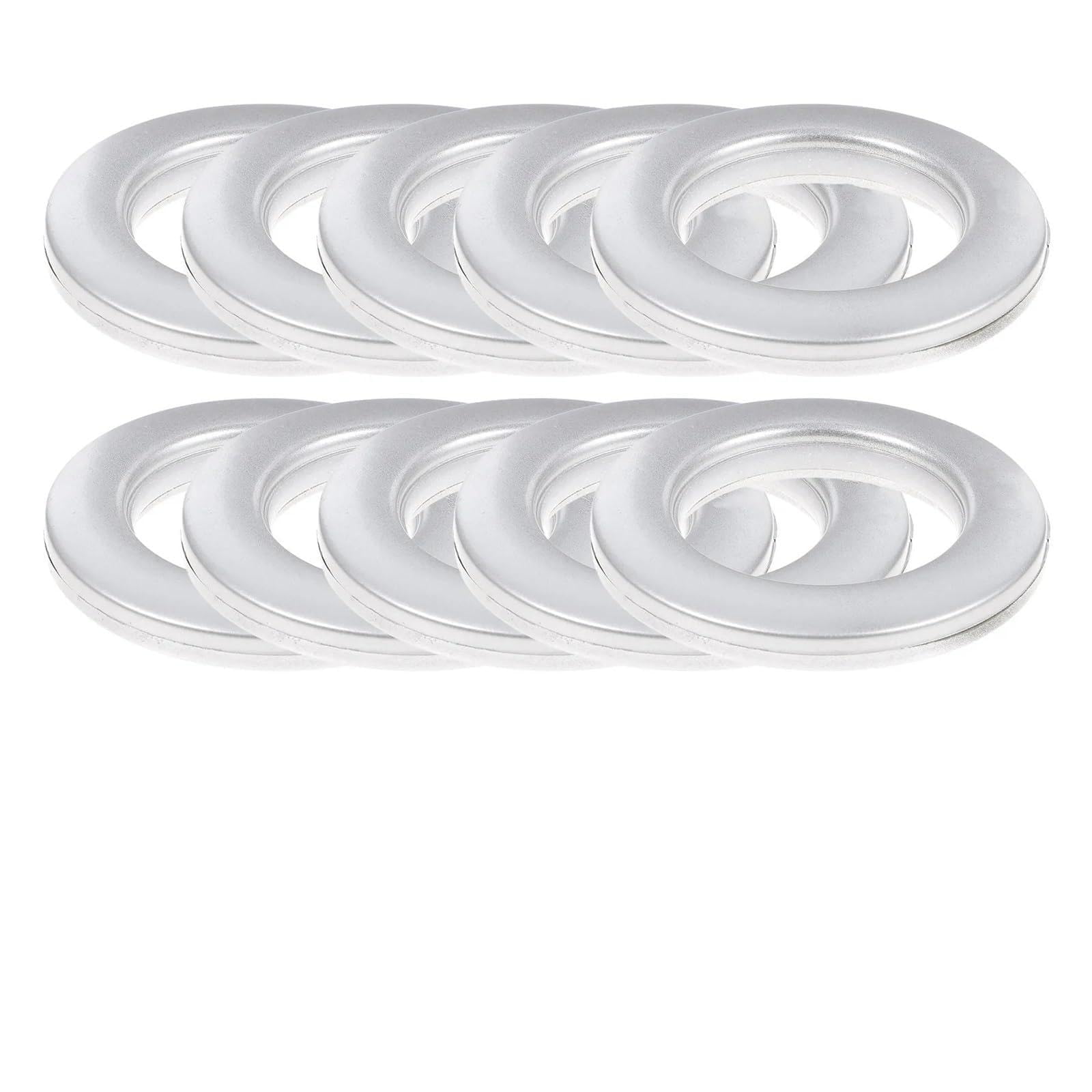 100Pcs Plastic Curtain Grommets Snap Rings for Sheer Drapery Rods Fabric Accessories