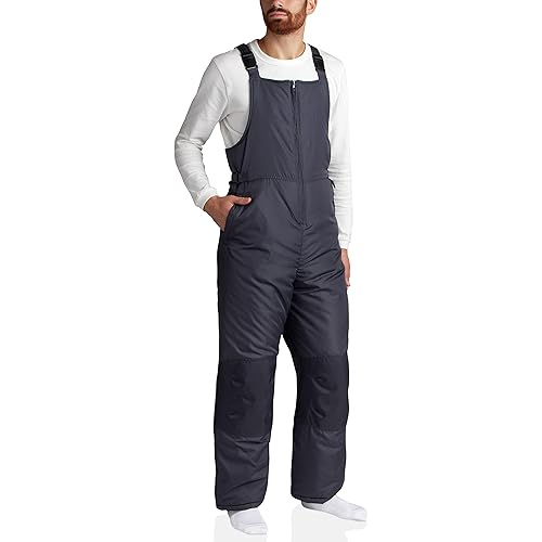 Cherokee Men's Snow Bib - Insulated Waterproof Snow Pants Ski/Snowboard Overalls (M-2XL)