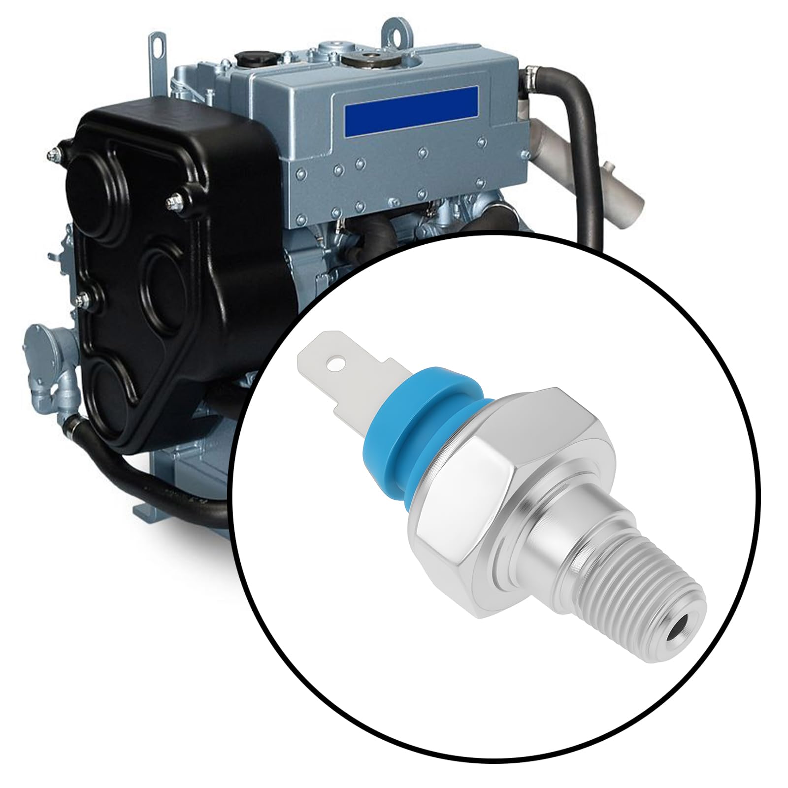 The Lord of the Tools Interruttore Pressione Olio Motore 1/8x27 NPT Filettatura 3599307T91M Compatibile Con Perkins Compatibile Con Massey Ferguson