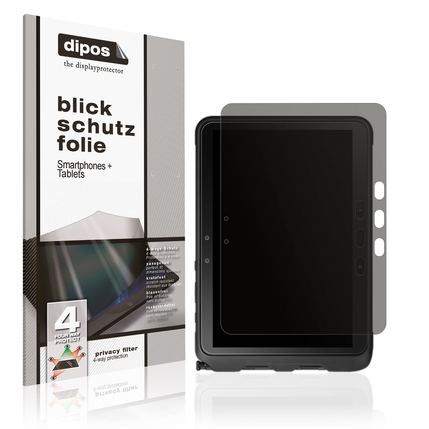 dipos Protection écran anti-espion pour Samsung Galaxy Tab Active 4 Pro