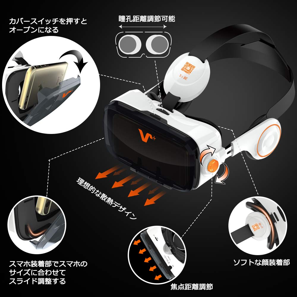 Amazon | V+ BE 3DVR ゴーグル イヤホン実装 | VOX(ヴォックス 