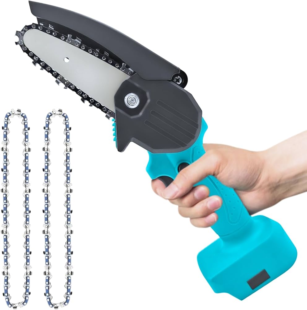 Amazon | マキタ互換 充電式 ミニチェーンソー 4インチ