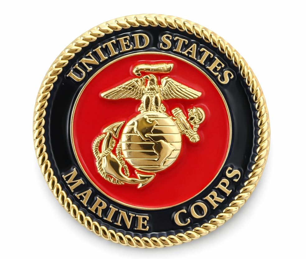 Officially Licensed US Marine Corps (USMC) 1 Inch Lapel Pin | Perfect Veteran Marine & Military Gift | Semper Fidelis | Old Dominion LLC