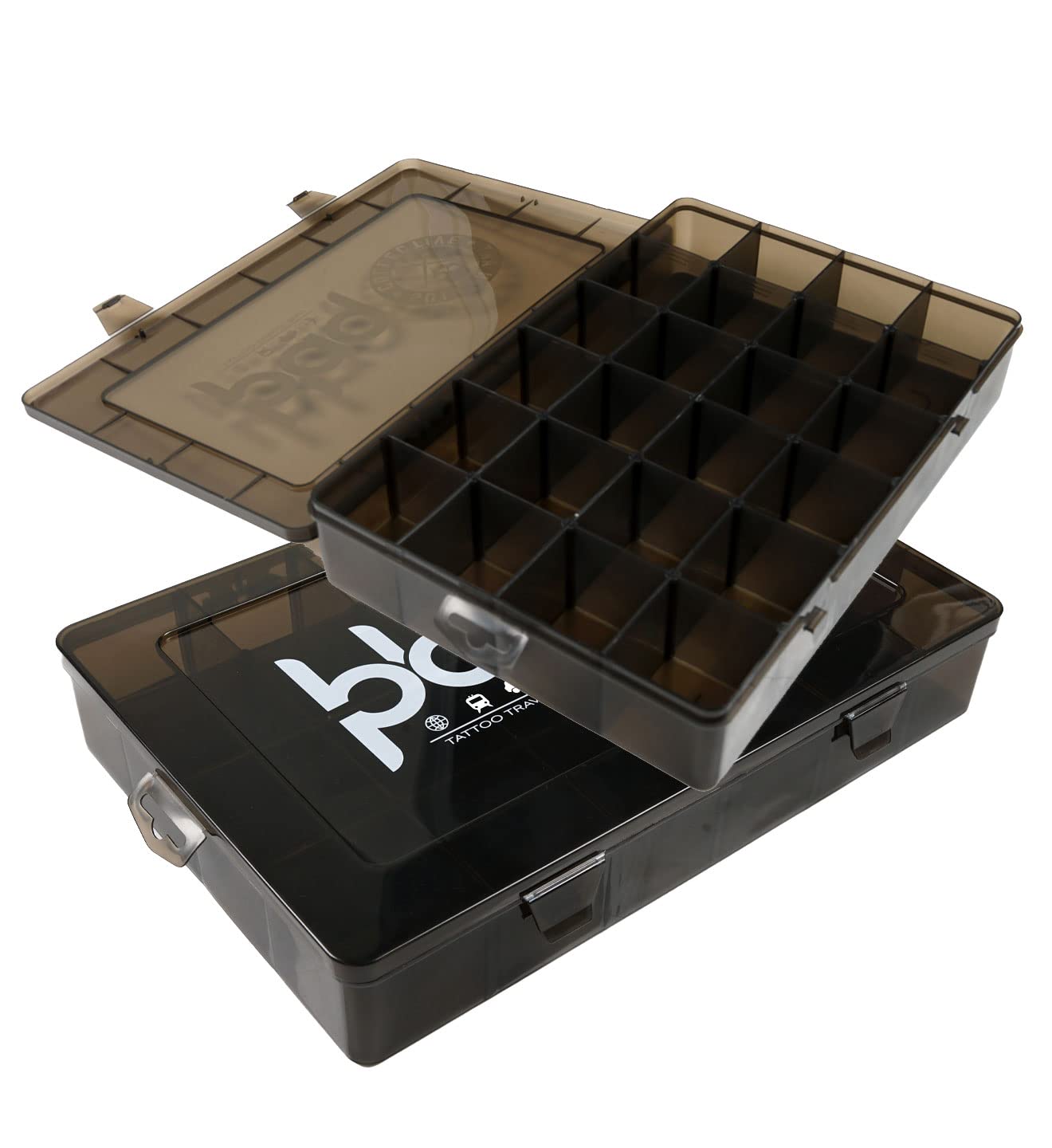 Sullen Blaq Paq Travel (2) Slotted Tray Combo Smoked Black