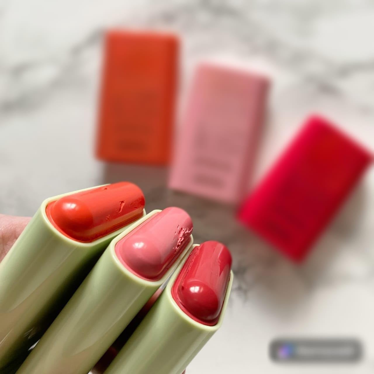 BlushSticks - Multi-Use Makeup Stick for Cheeks and Lips with Hydrating Formula, 2-in-1 Beauty Blush Stick with Soft Cream, SET OF 3 (Shy Pink,Hot Red,Orange)