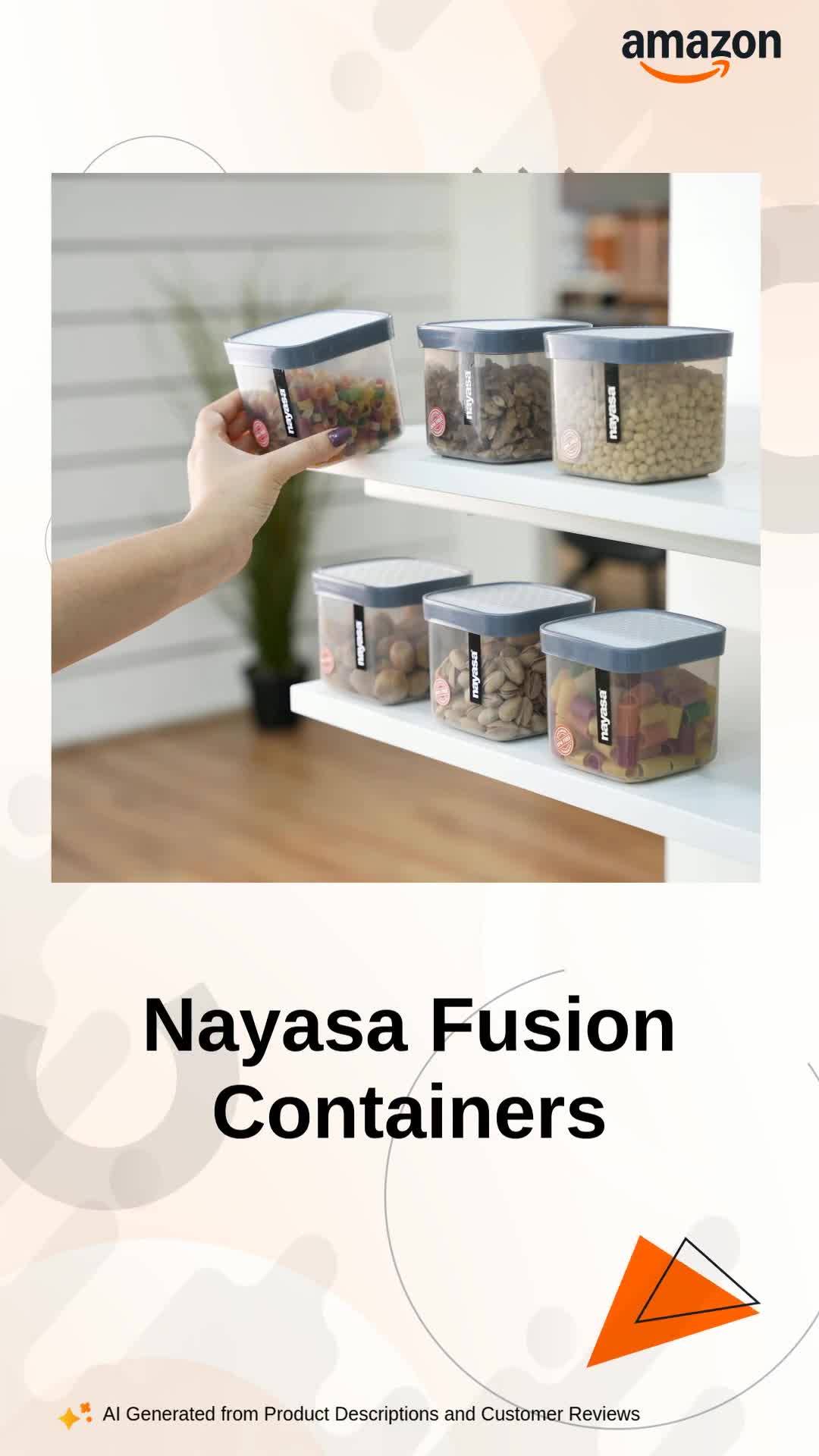 Buy Nayasa Fusion 550 ml BPA Free Food Grade Airtight Kitchen