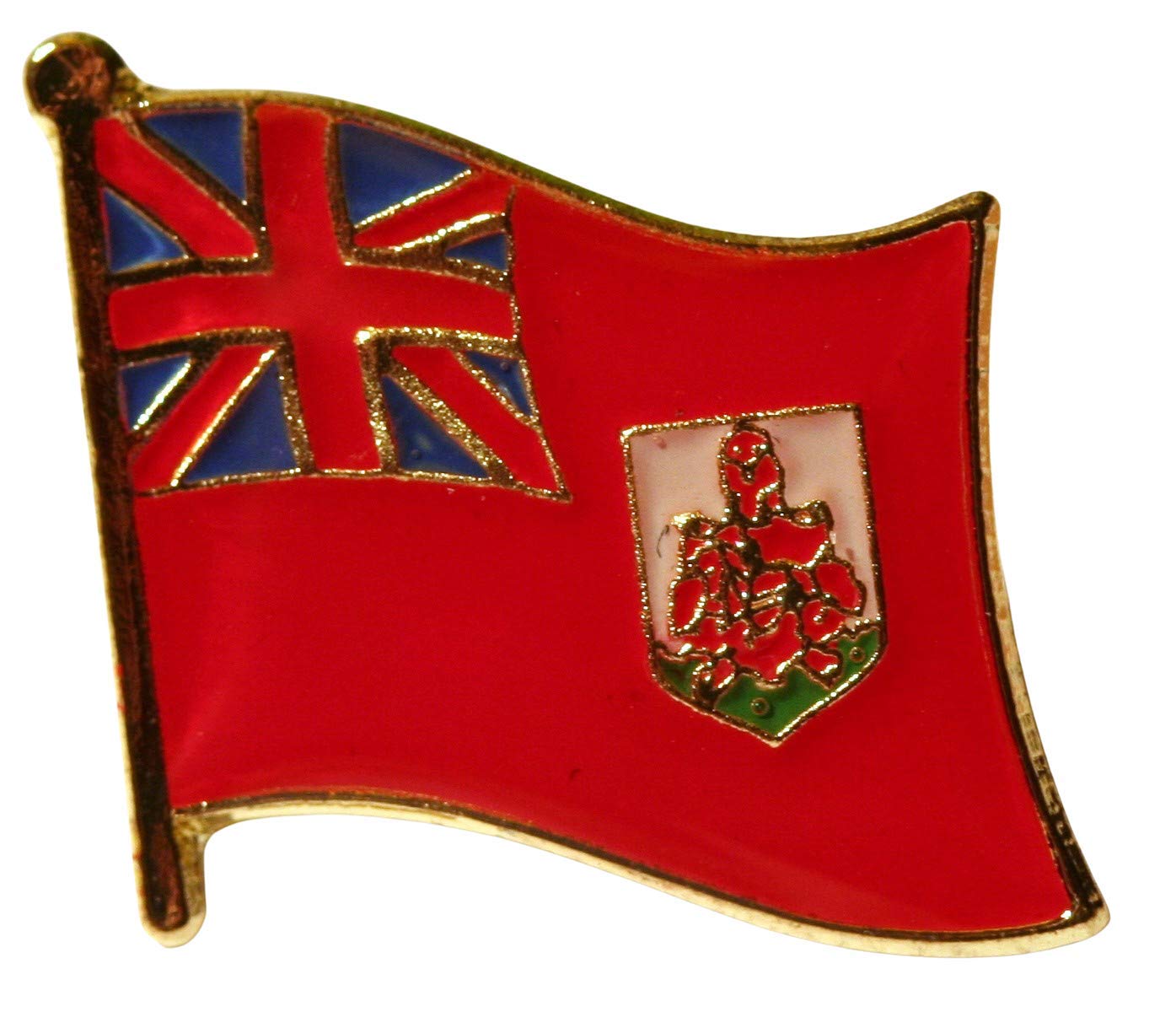 Buxton's Badges Multiple Bermuda Flag Pin Badge