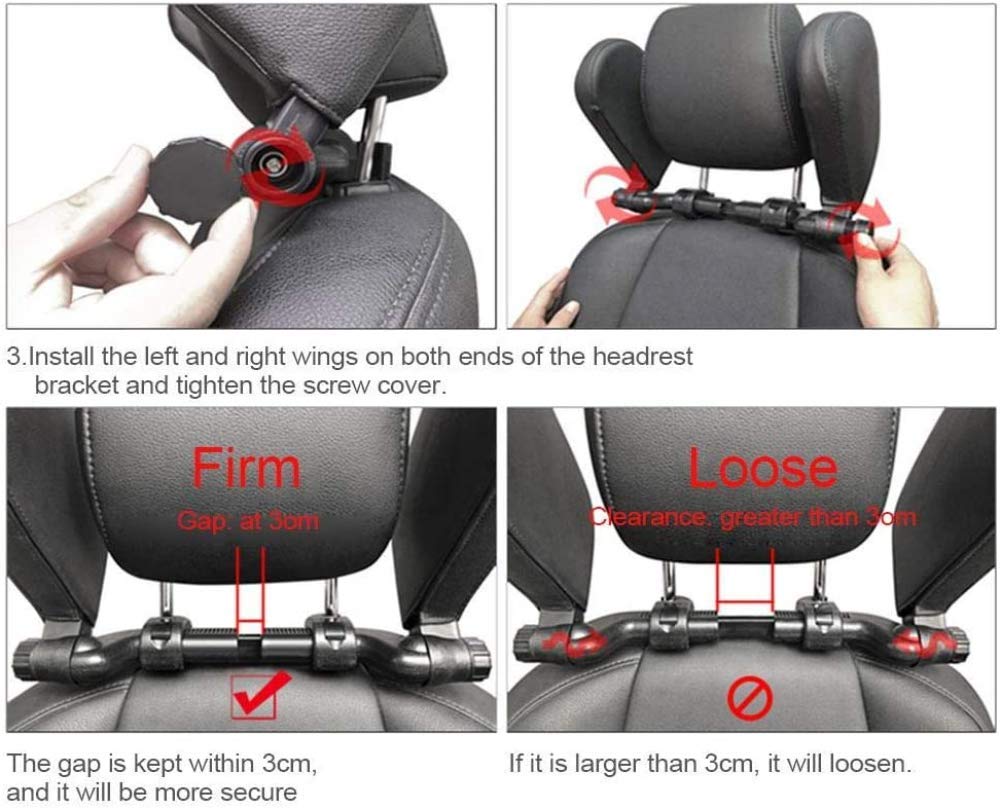 Cuscino Per Poggiatesta Per Seggiolino Auto, Cuscino Per Seggiolino Auto Poggiatesta Supporto Per Collo Cuscino Per Dormire Da Viaggio, Cuscino Di Sicurezza Per Auto Design A Forma Di U In Cotone Memo