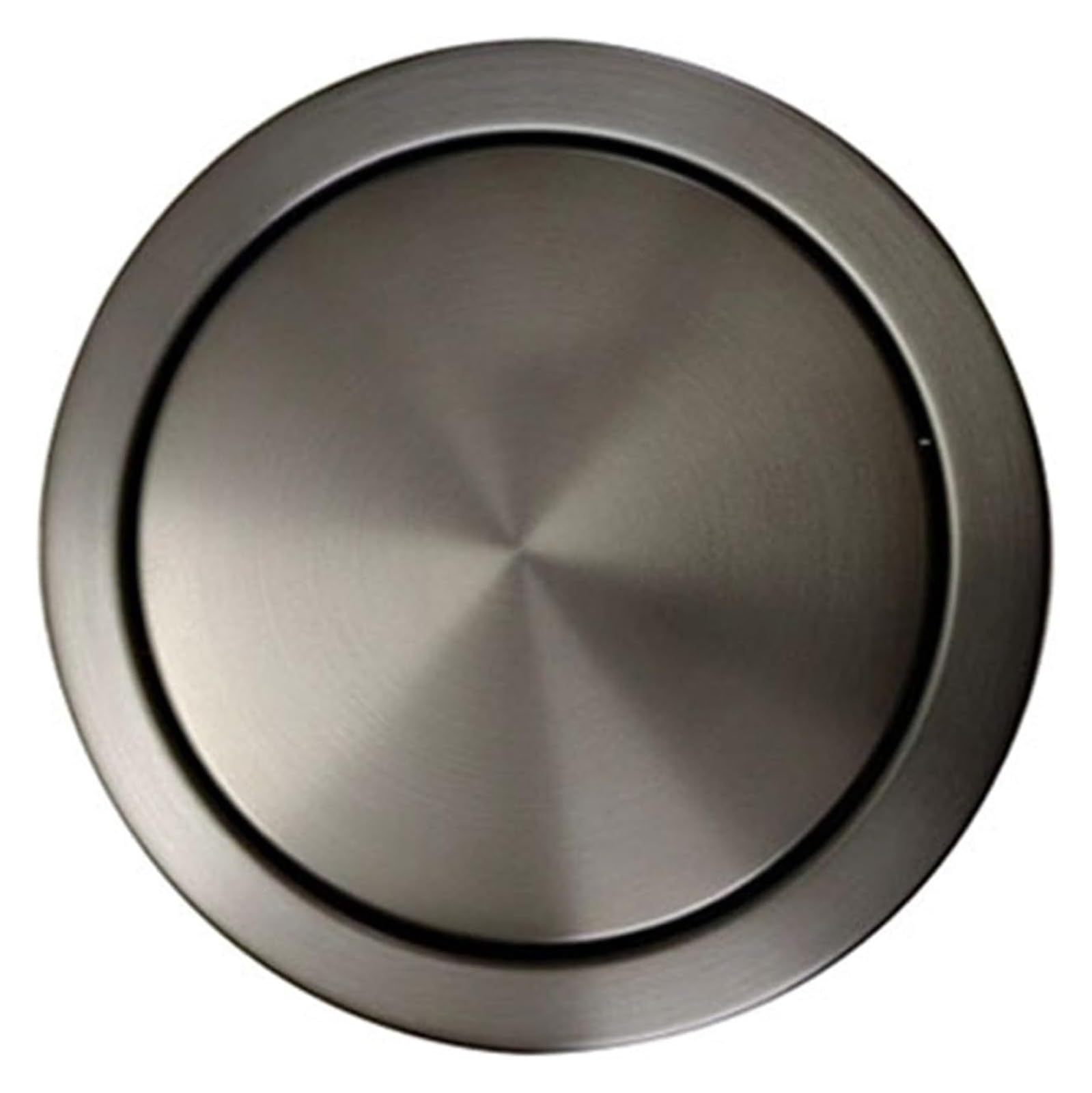 Built-in Countertop Trash Bin Lid， Trash Bin Lid Cover - Built-in Countertop Waste Chute, Stainless Steel Balance Flap(Grijs)