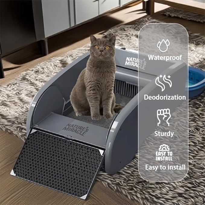25PCS Disposable Waste Receptacles Compatible with Natures Miracle Litter Box 2nd,for Litter Maid LitterBox 3rd,Disposable Cat Litter Box with Charcoal Bags (Machine NOT Included)