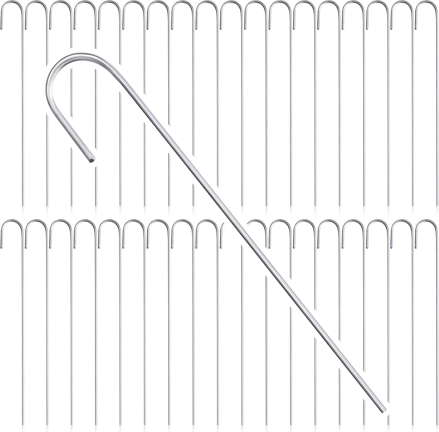 300 Pieces 79/10" Chain Link Fence Wire Hook Aluminum