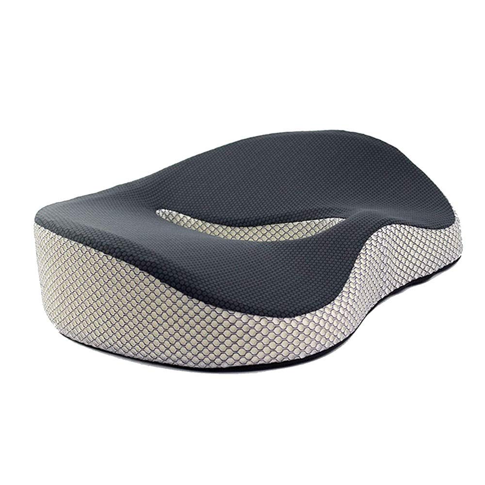 ONOTEC Pillow Hemorrhoid Tailbone Cushion – Memory Foam – Coccyx, Prostate, Sciatica, Bed Sores, Post-Surgery Pain Relief – Orthopedic Firm Seat Pad for Home, Office, Car