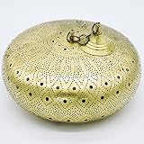 Moroccan Handmade Brass Pendant Lamps 12"X15" Gold, Hand Crafted Chandelier, Lampshades, Moroccan Li