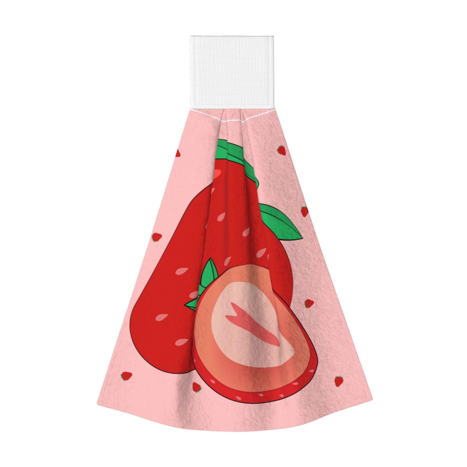 cartoon strawberry Highly Absorbent Dish Towels Soft Coral Fleece Wipe