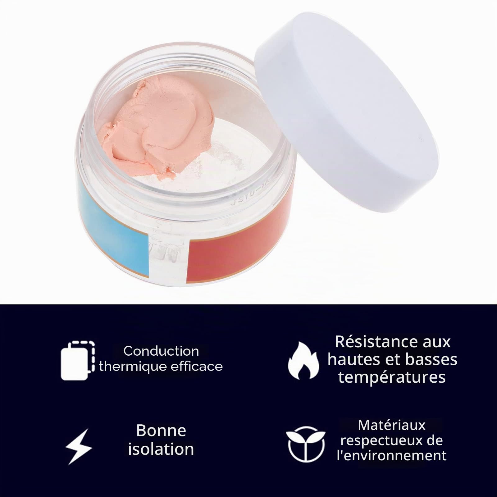CX H1300 Mastic thermique 13,5 W/m.K Pâte de graisse conductrice thermique pour plâtre non conducteur 20 g/50 g/70 g pâte thermique en silicone