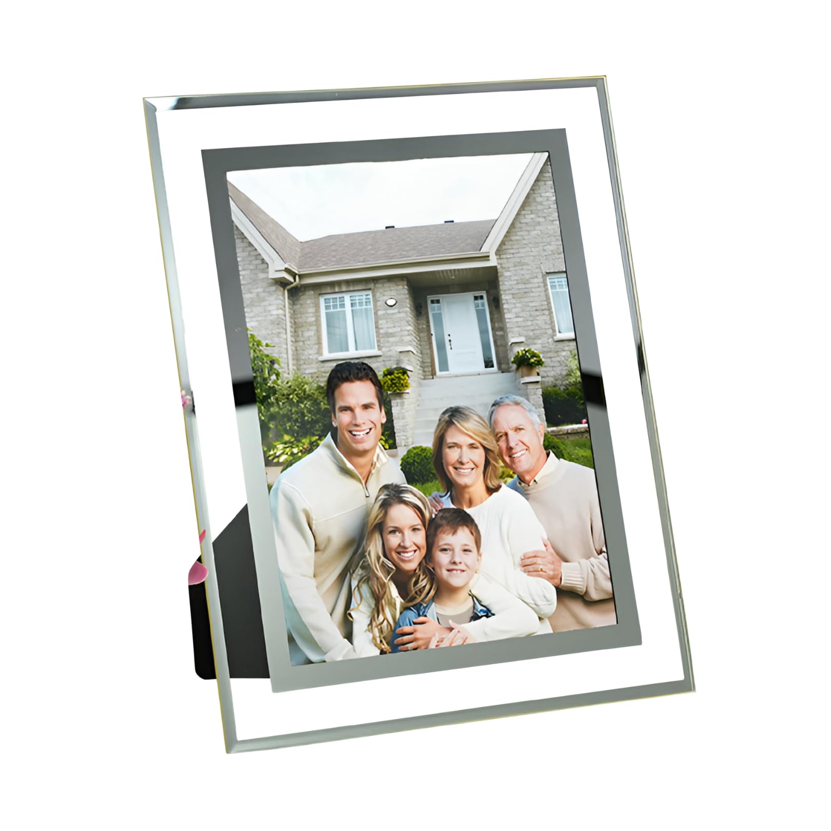 銀座和光 シルバー 970 刻印 二つ折り12×9.5 の2面フォト