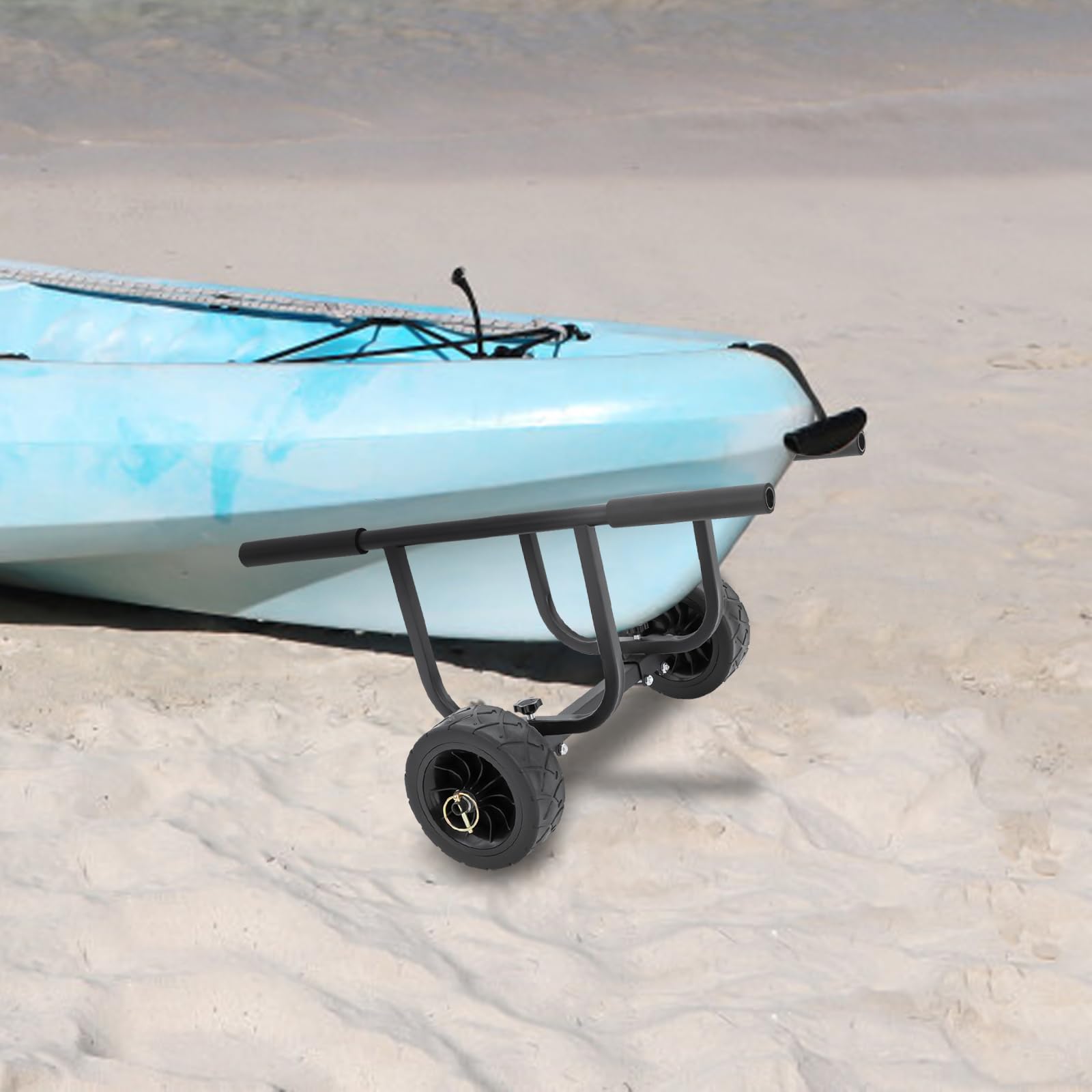 JAYGOVAN Heavy-Duty Aluminum Kayak Cart W/2 Safety Belt & 8