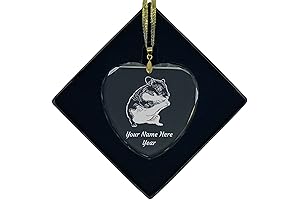 LaserGram Christmas Ornament: Adorable Hamster Keepsake