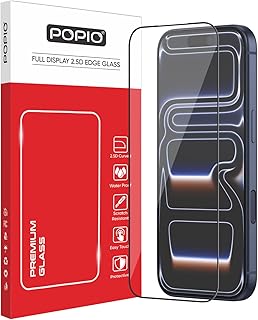 POPIO Military-Grade Gorilla Tempered Glass For iPhone 17 Pro | 9H Hardness, Edge-to-Edge, Bubble-Free