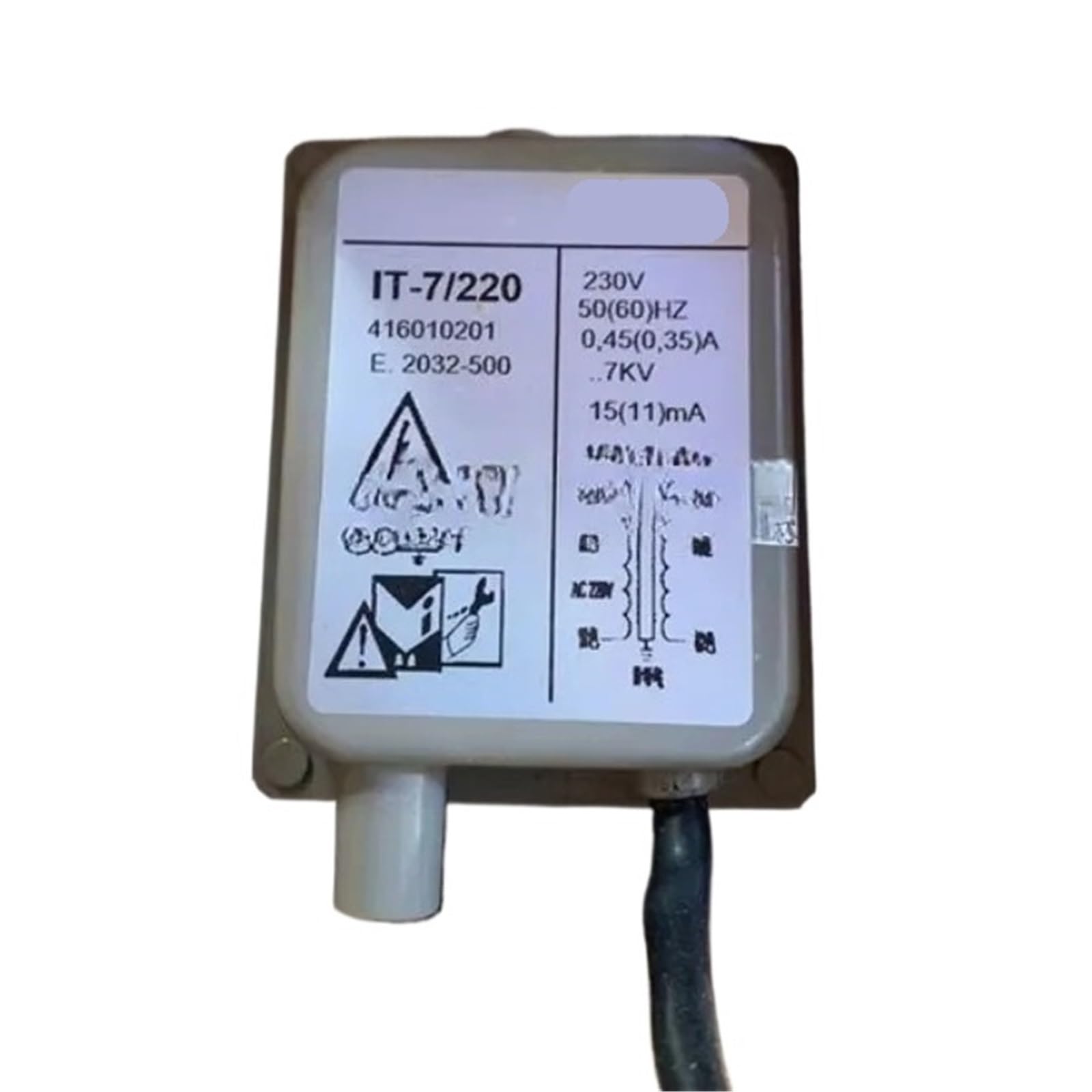 Contrôleur d'allumage IT-7/220 pour résoudre les ratés de brûleur à gaz
